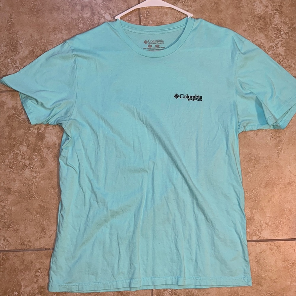Large - Columbia - Mens Tee - Teal